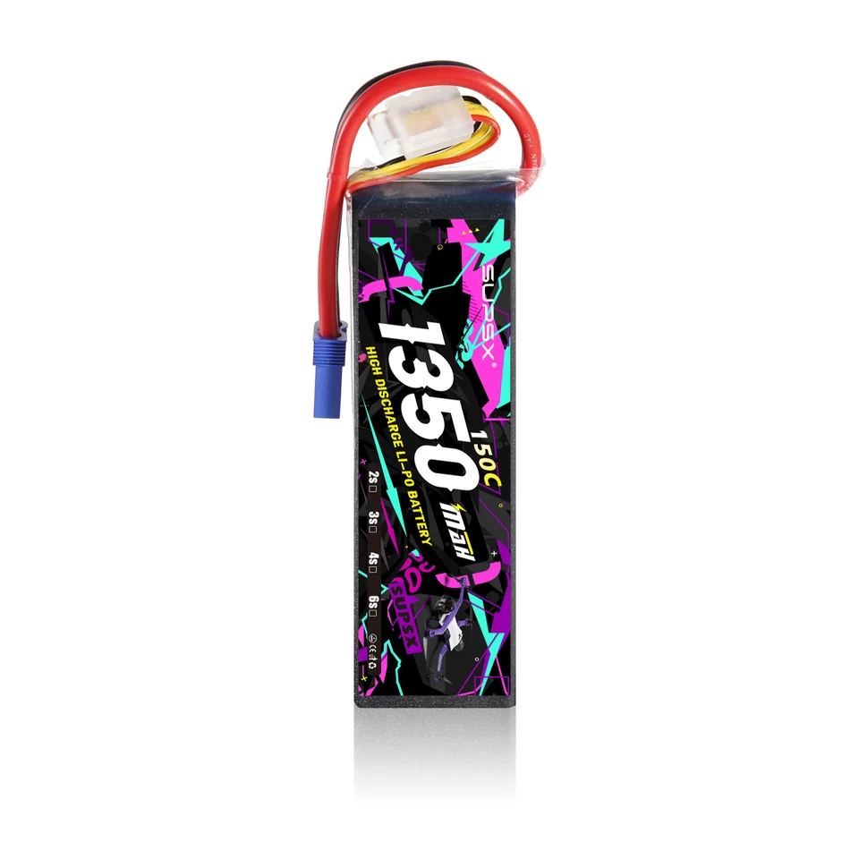 Referencia de batería para drones FPV: 1350mAh 85C