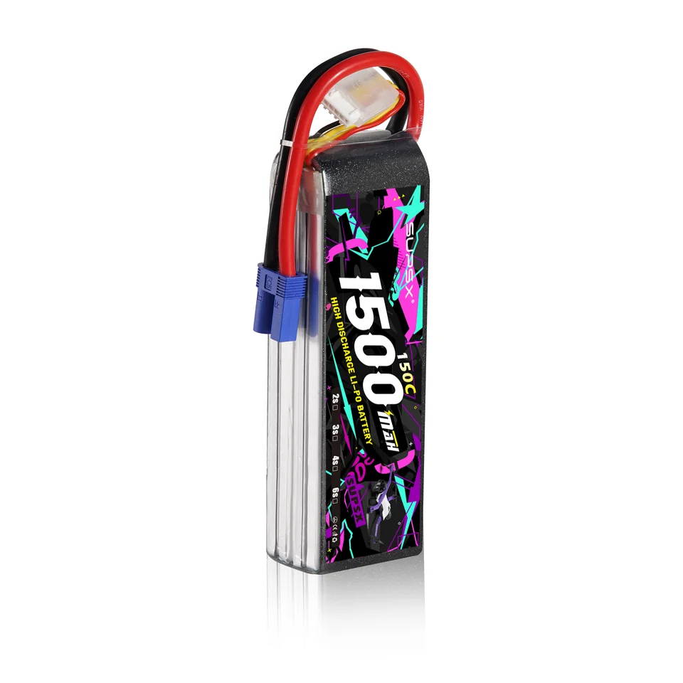 Referencia de construcción y cableado de batería para drones 1,500mAh 85C 3.7V