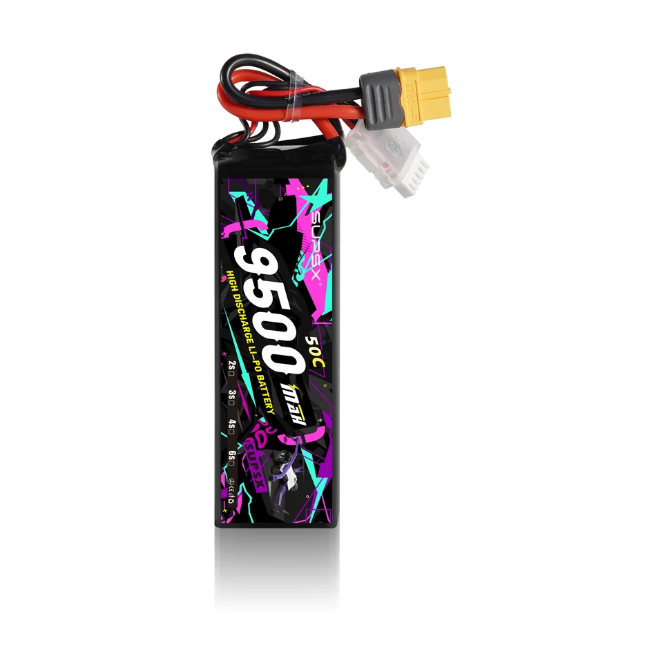 Vista 3 de referencia de batería para embarcaciones RC 9,500mAh 25C 3.7V